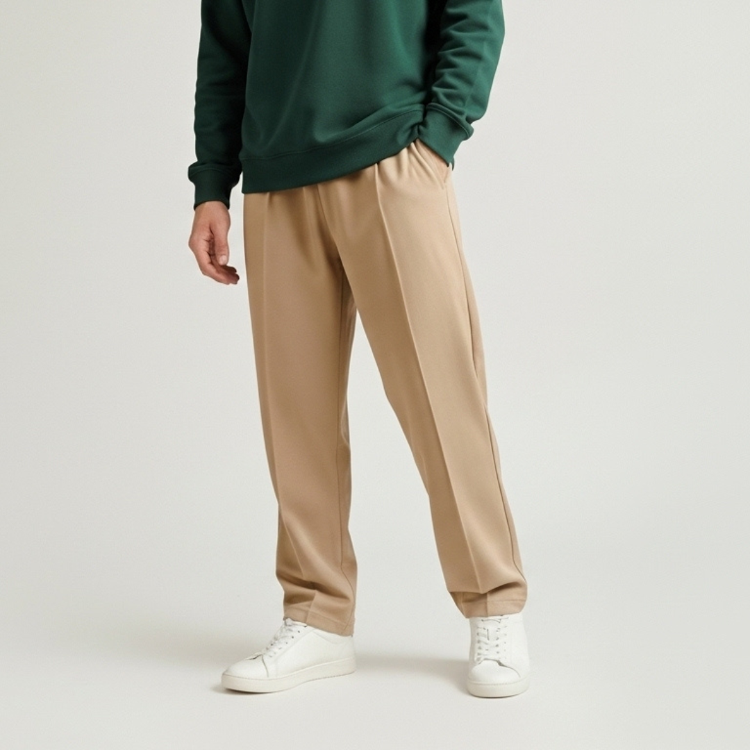 Sandwave Pleated Trousers