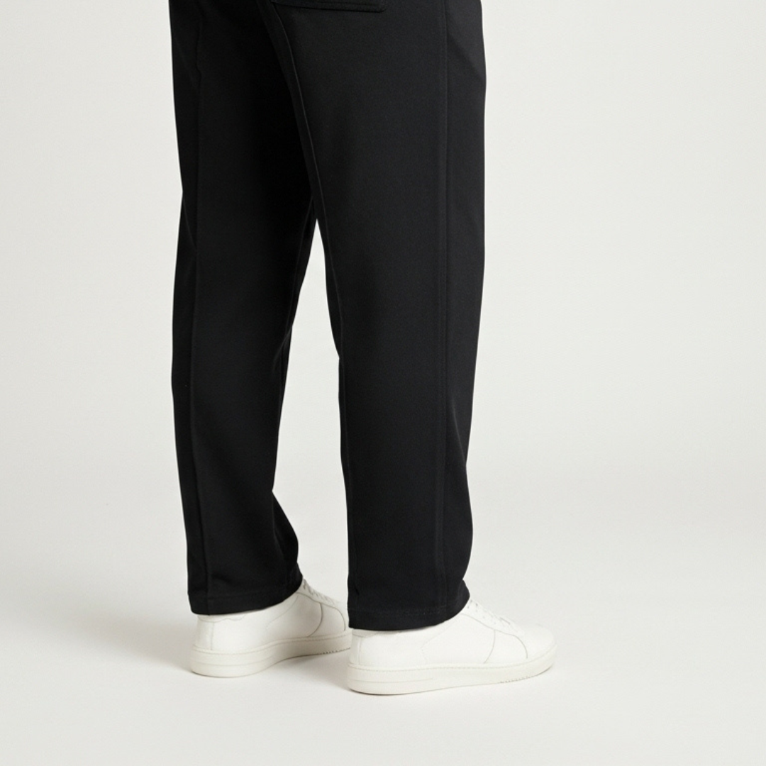 Black Pleated Trousers